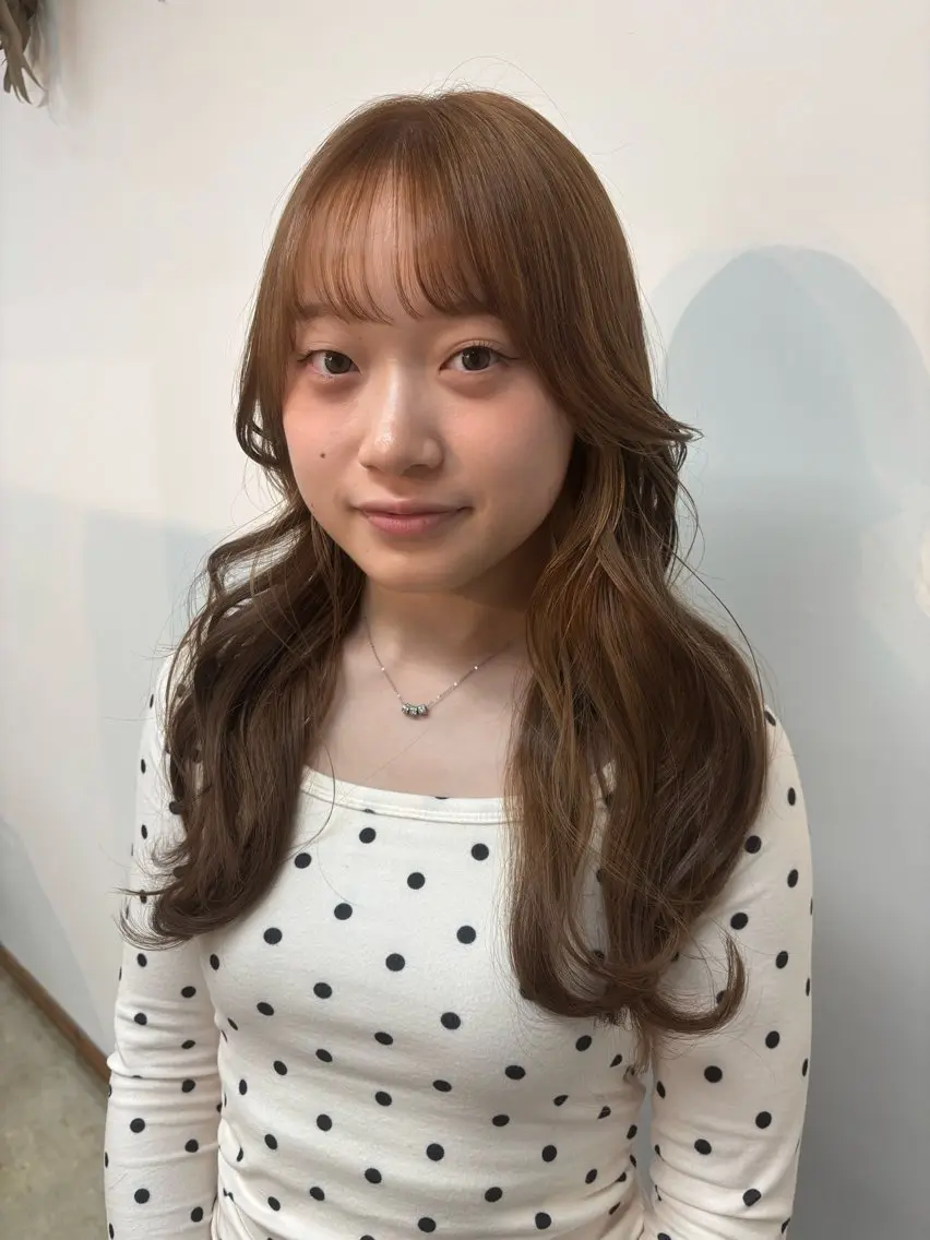 カラー 透明感カラー🫧 高田李胡のヘアスタイル