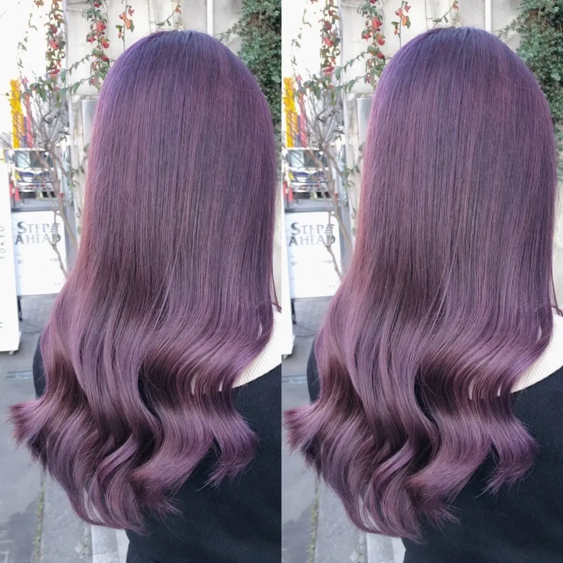 ロング カラー ブルーカラー ヘアカラー トリートメント ヘアセット ブリーチ無しダブル カラー🦕まどかのヘアスタイル