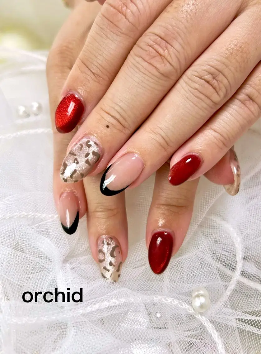 ネイル ハンドネイル orchid ♡オーキッドのネイルデザイン