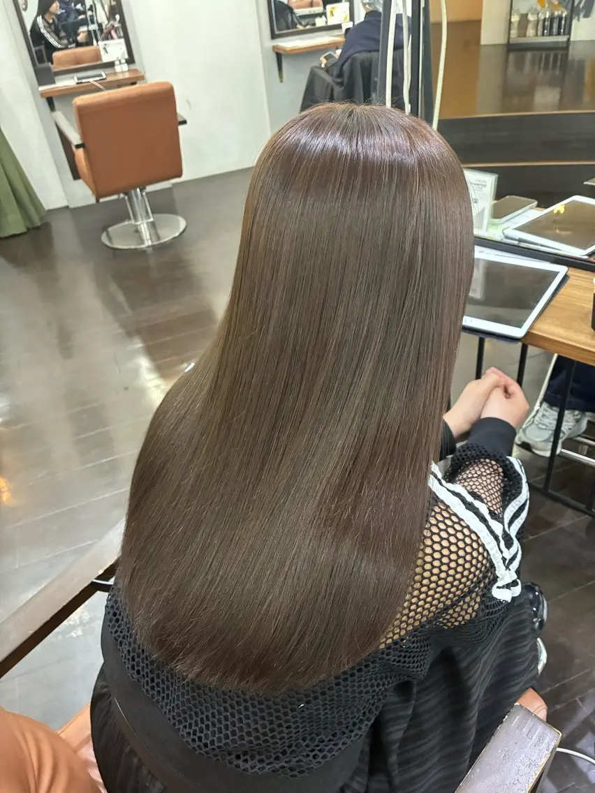 ロング カラー ヘアアレンジ 🍒ᩚ名駅/艶髪 縮毛矯正/あゆ🍒ᩚのヘアスタイル