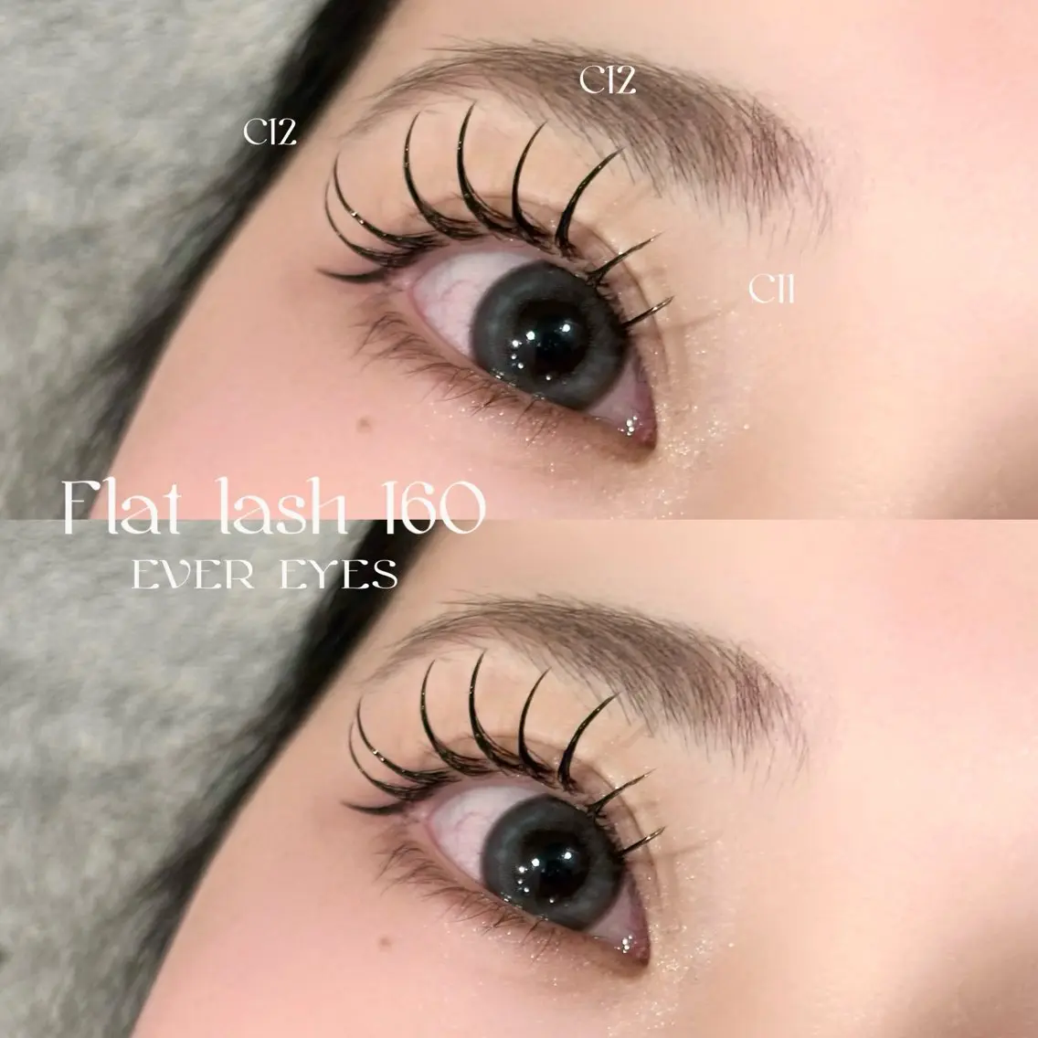 マツエク・マツパ フラットラッシュ EVEREYES💌 konohaのマツエク・マツパデザイン