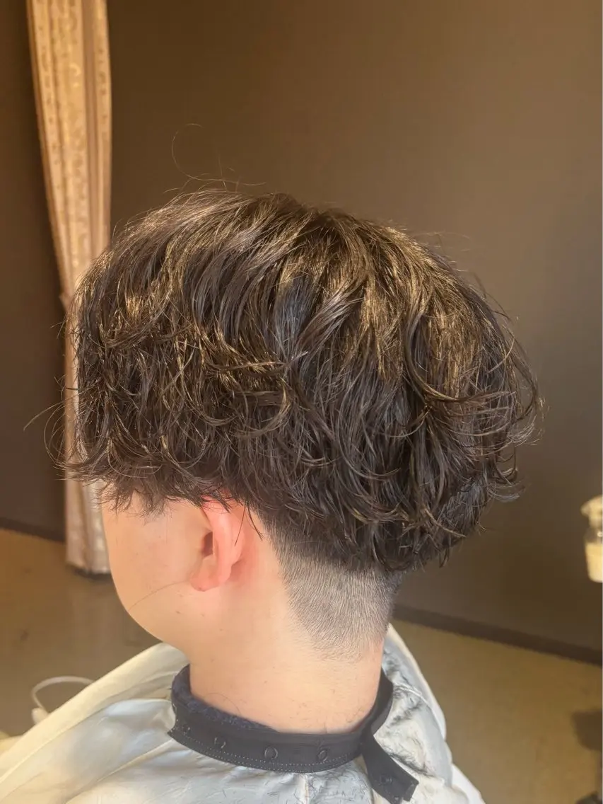 パーマ メンズ メンズパーマ パーマ 落海 風花のヘアスタイル