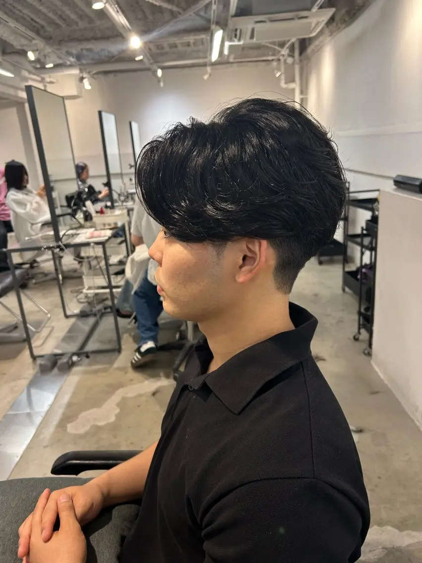 パーマ メンズ カット パーマ メンズ清潔感のプロ 💈メンズパーマ藤田のヘアスタイル