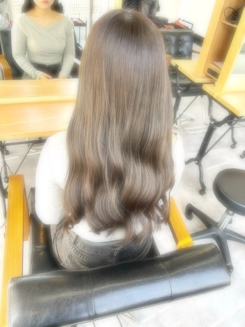 ロング ヘアカラー トリートメント CIEL岡山店／ Chida ⛄️のヘアスタイル