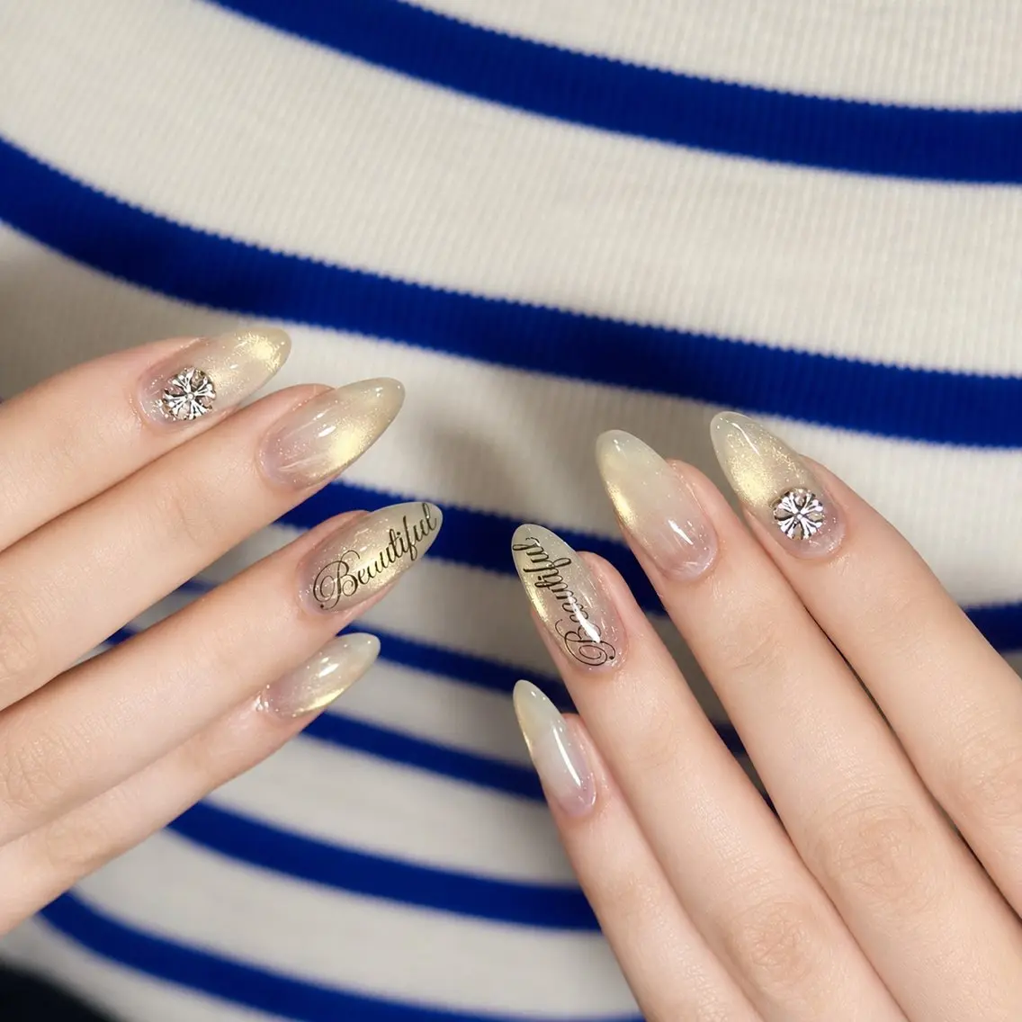 セミロング ハンドネイル KIRIN NAILのネイルデザイン