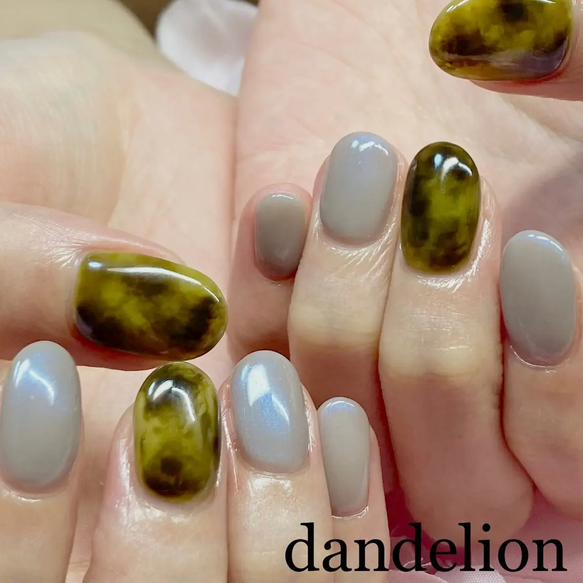 ネイル ハンドネイル ハンドケア dandelion ダンデライオンのネイルデザイン