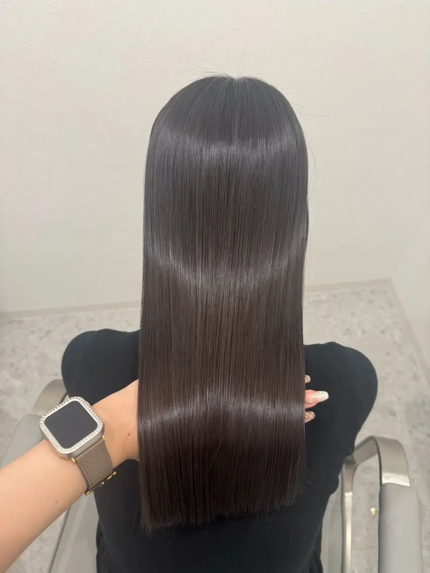 ロング 髪質改善 トリートメント 💎縮毛矯正/透明感 カラー💎椎葉みひろのヘアスタイル