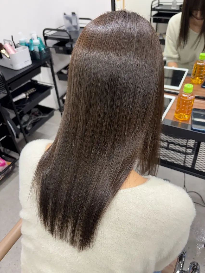 ミディアム カット 縮毛矯正 🐈外山　ユカリ🐈 モデル募集中のヘアスタイル
