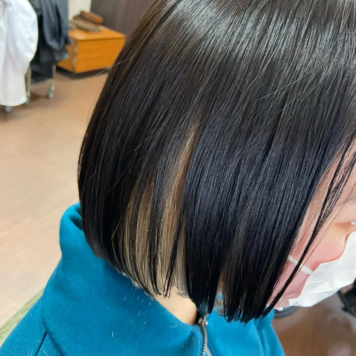 ショート カラー ボブ カット ヘアカラー 💜推しインナー カラー/菊池柊真💜のヘアスタイル