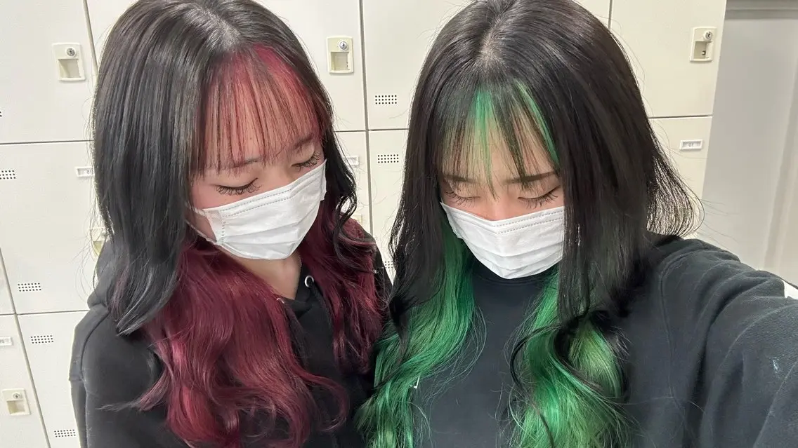 ロング カラー ヘアカラー ヘッドスパ ヘアセット 🫧韓国風透明感 ヘア🫧towaのヘアスタイル