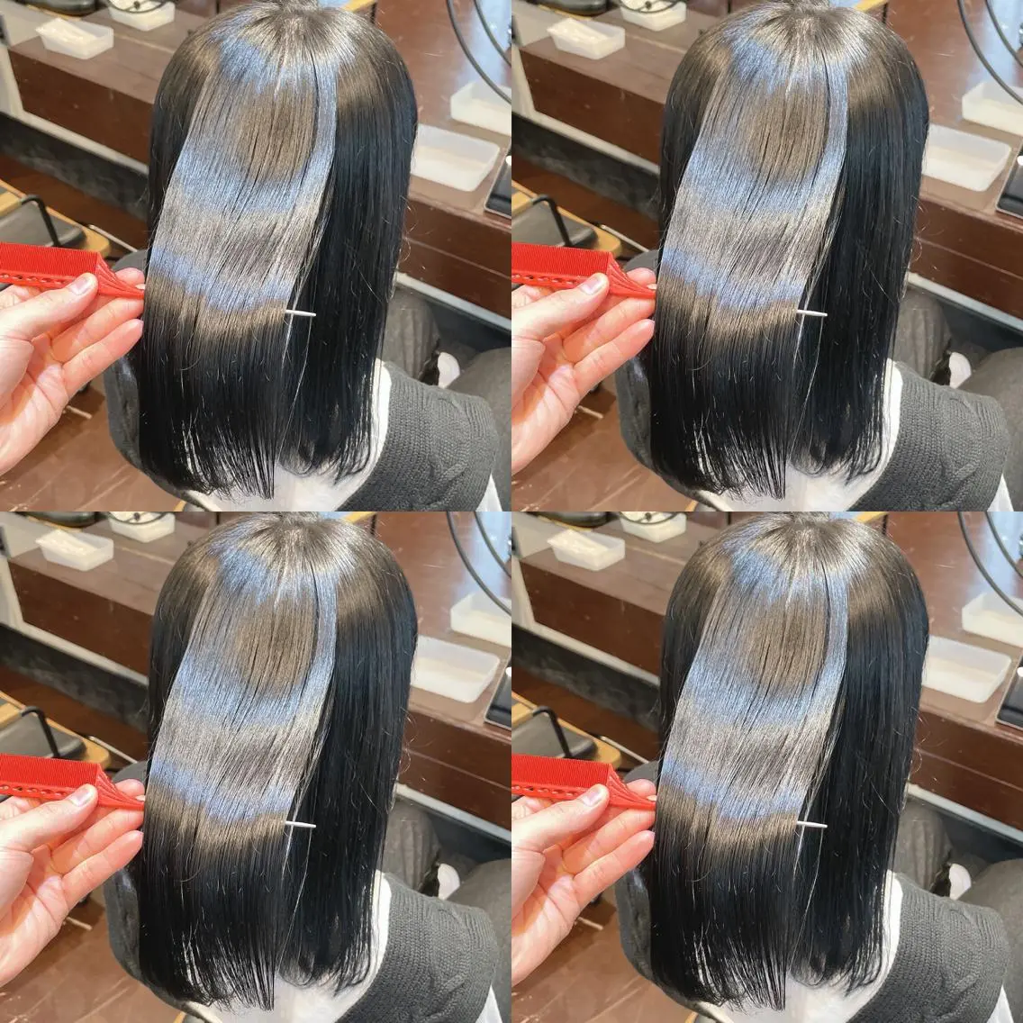 ロング パーマ 髪質改善 ストレートパーマ 10月限定モニター 髪質改善美髪矯正のヘアスタイル