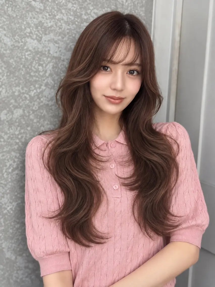 ロング カット ヘアカラー トリートメント レイヤー 翔のヘアスタイル