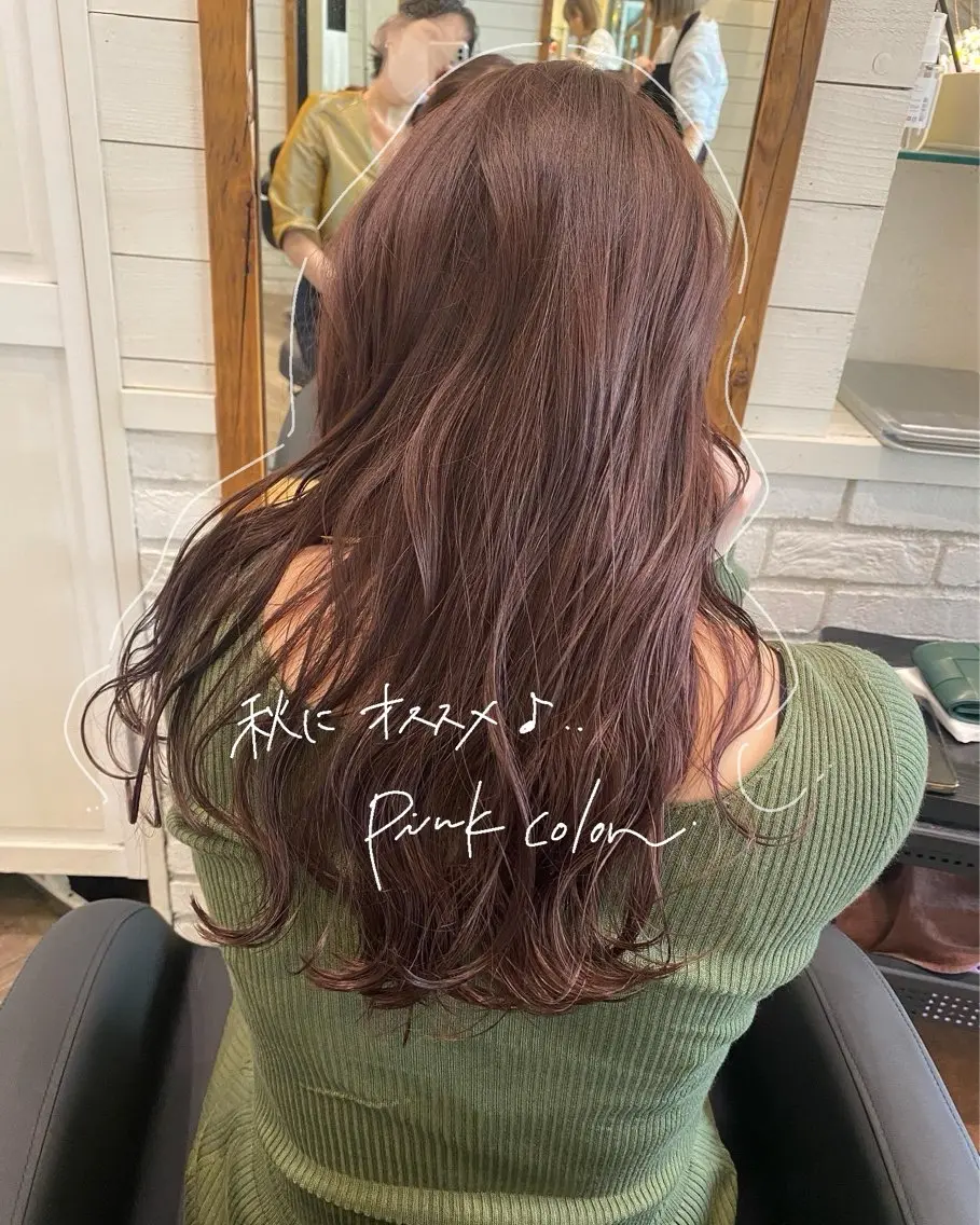 ロング カラー ピンクカラー 🌸透明感艶 カラー🌸Yuukiのヘアスタイル