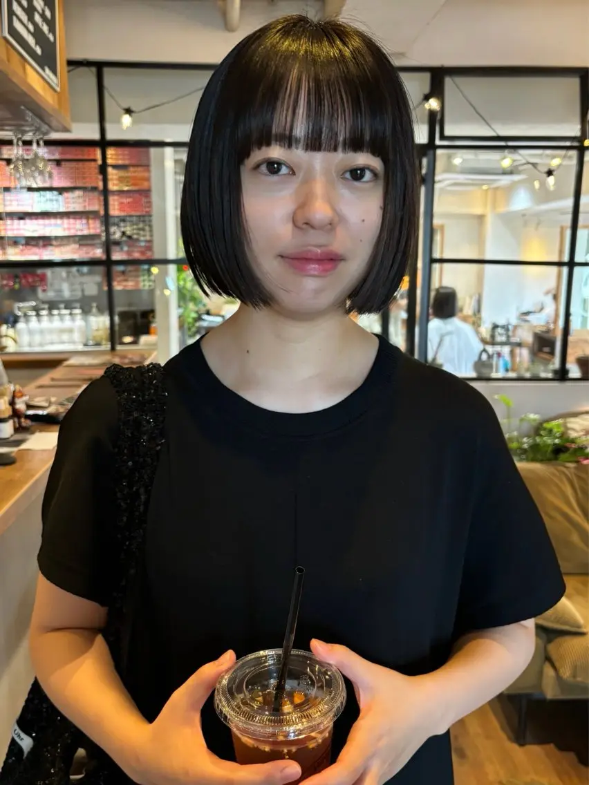 ショート カラー 透明感カラー ボブ ファッションに 溶け込むstyleのヘアスタイル