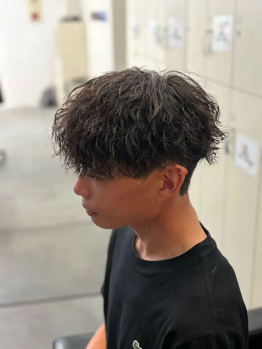 メンズ パーマ 水野 杏香のヘアスタイル