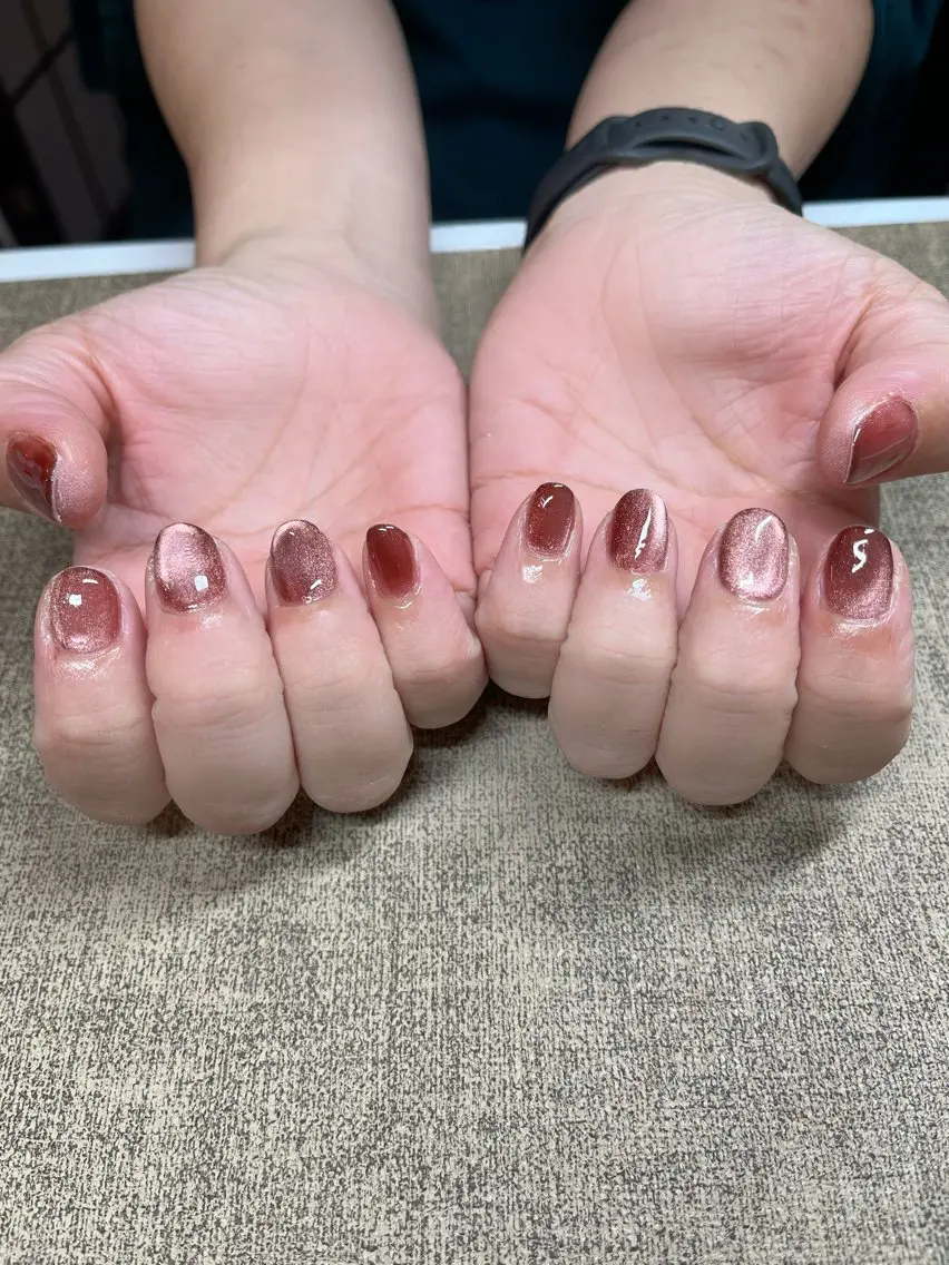 ネイル アートネイル フレンチネイル ジェルネイル マグネットネイル ニュアンスネイル Nail Salon HARUのネイルデザイン