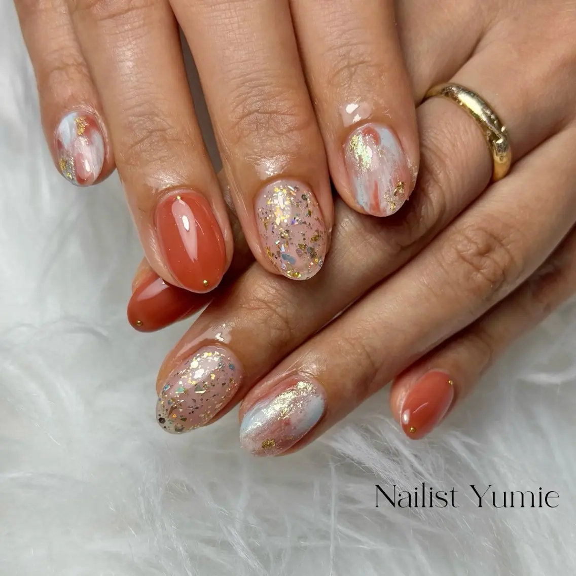 ネイル ニュアンスネイル ハンドネイル NAILSALON en+沖縄市美原のネイルデザイン