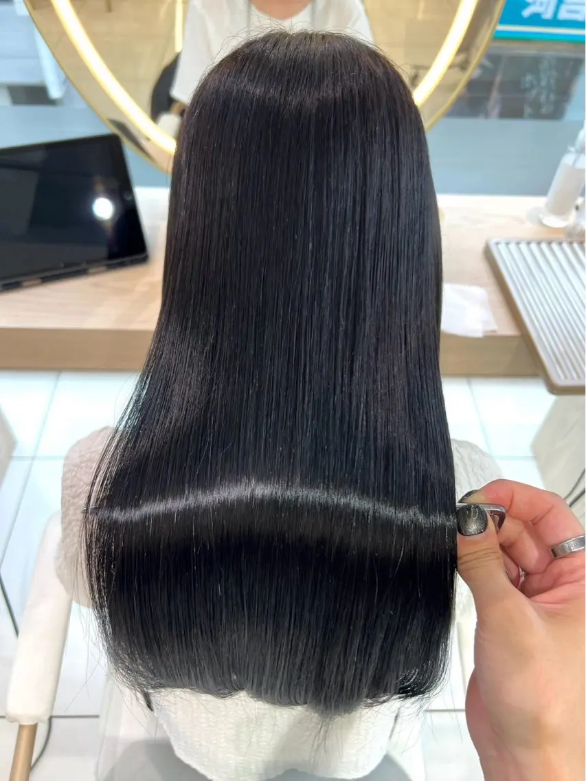 ロング オオイシ ユウガのヘアスタイル