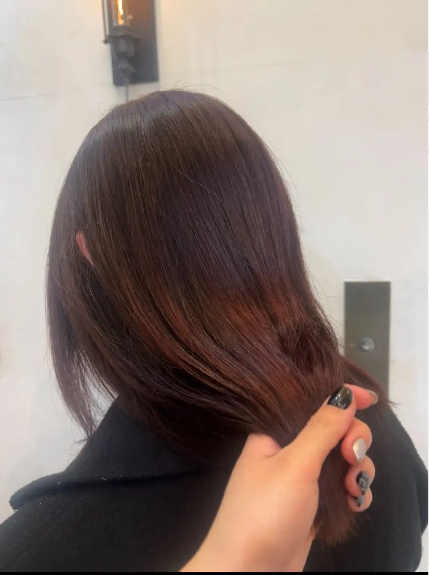 カラー ブリーチ ダブルカラー ブリーチなしカラー 東茉央/ブリーチ /パーマ🧸銀座のヘアスタイル