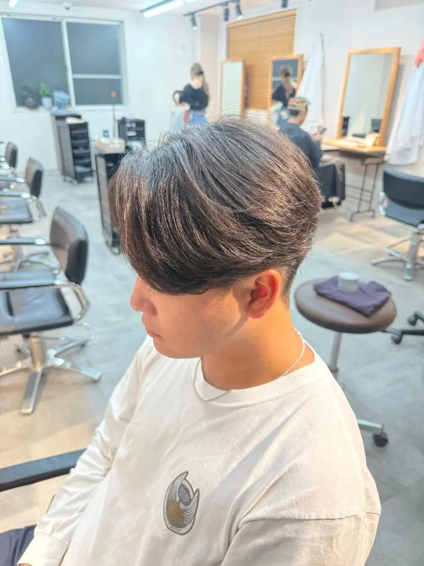 メンズ メンズ韓国風 メンズパーマ カット 縮毛矯正 垢抜けへの近道✂️ メンズ縮毛矯正/齊藤のヘアスタイル