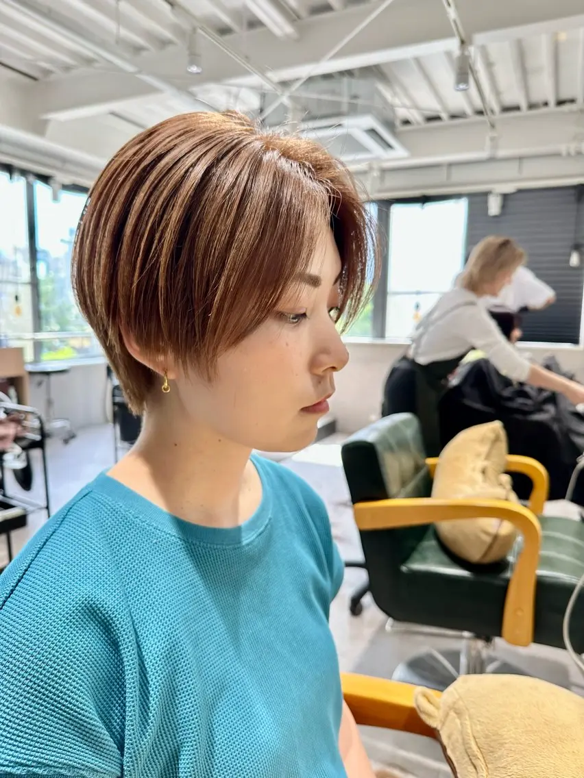 ショート カラー ハンサムショート ダブルカラー ショートヘア arts茅ヶ崎 エリアNO1髪質改善のヘアスタイル