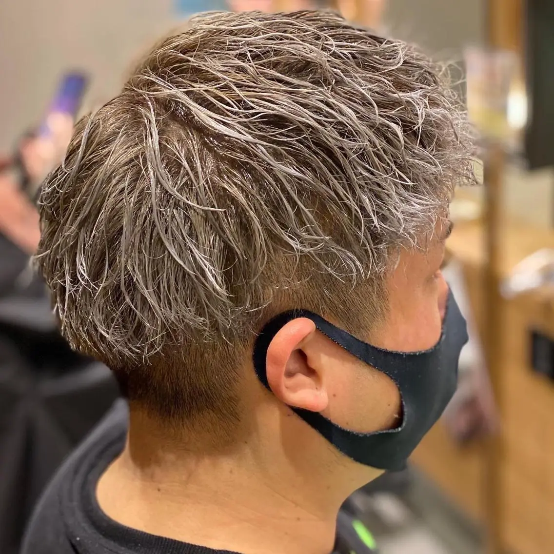 ショート カラー パーマ メンズ unopulir 景山 凌のヘアスタイル