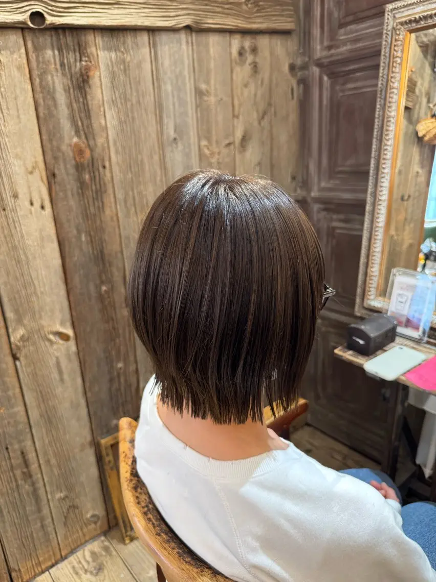 ショート ボブ 髪質改善/透明感 カラー高山奈夕のヘアスタイル
