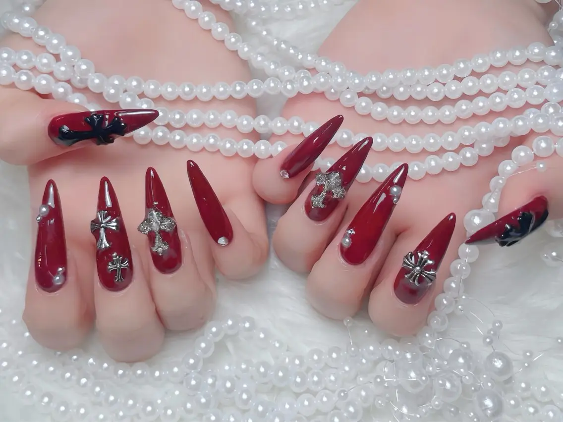ネイル ブルー ジェルネイル ガーリー グラデーション グリーン ハンドネイル Rin Nail 新大久保店のネイルデザイン