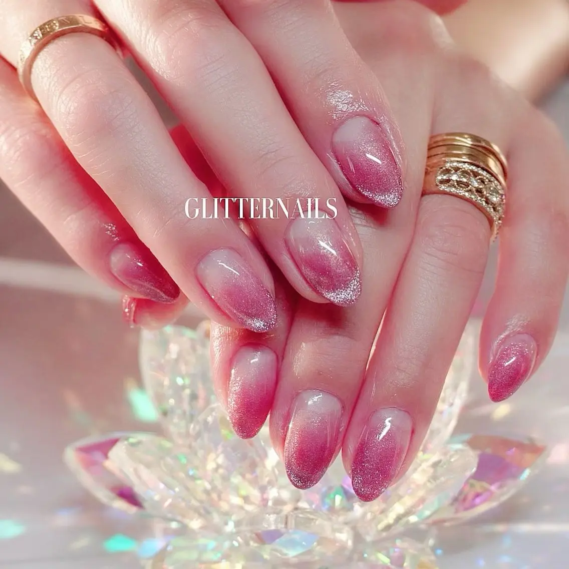 ネイル ハンドネイル GLITTER NAILS高速長田のマツエク・マツパデザイン