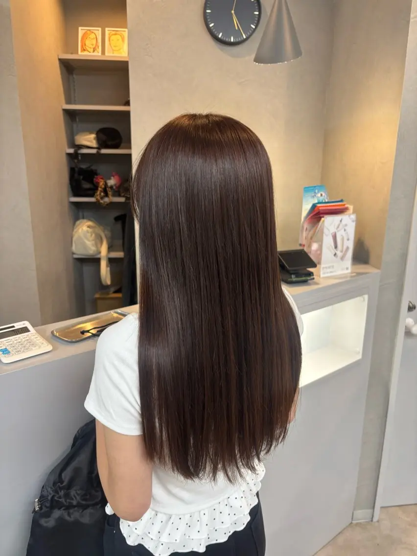 ロング カラー ブリーチ ブリーチなしカラー ヘアカラー GiseL 美優のヘアスタイル