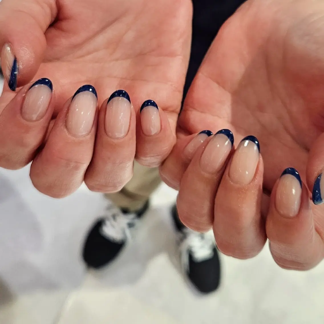 【オフケア込み◎】10本統一アート✨フレンチ|ベイビーブーマー|チークなど❤︎の写真