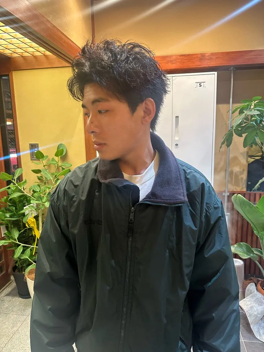メンズ ナチュラル/レイヤー 磯飛⭐️慎之介のヘアスタイル