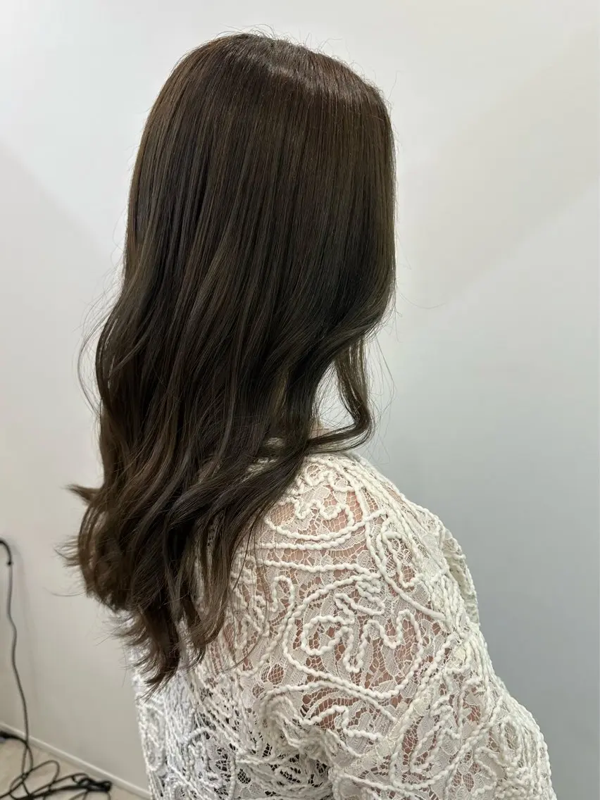 セミロング カラー カット ヘアカラー トリートメント レイヤー/ナチュラル 💐nao.のヘアスタイル