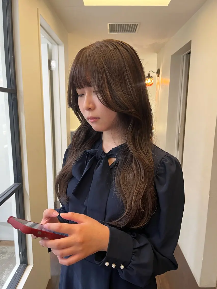 ロング カラー ベージュカラー ブラウンカラー ブラウンベージュ ヘアカラー トリートメント るな/暖色、 ベージュカラー🎀のヘアスタイル