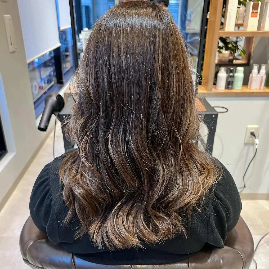 セミロング カラー 💎エクステ専門店 BIZE梅田🇰🇷のヘアスタイル