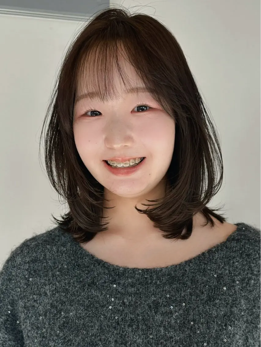 ミディアム カラー カット ヘアカラー 無料カット/カラー 内田りょう🔥のヘアスタイル