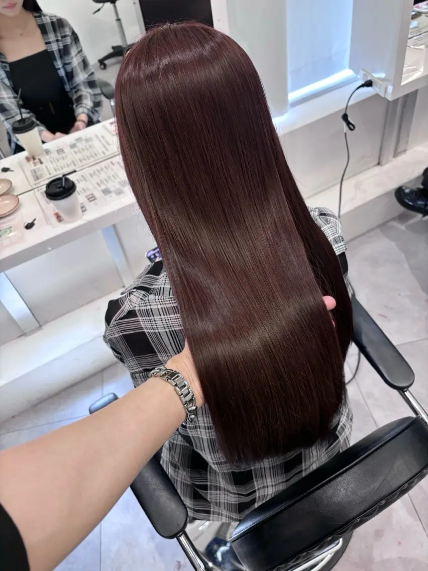 ロング ヘアカラー yuka♡/暖色系/ ブリーチなしWカラーのヘアスタイル