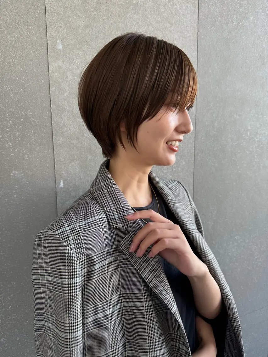 ショート 透明感カラー 中嶋 将城のヘアスタイル