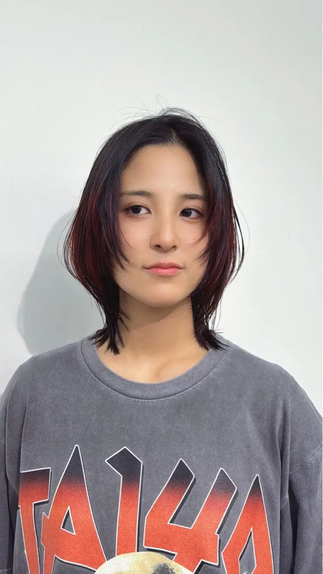 ショート カラー レイヤーカット カット ヘアカラー トリートメント Miku🪄💫 フェイスレイヤーのヘアスタイル