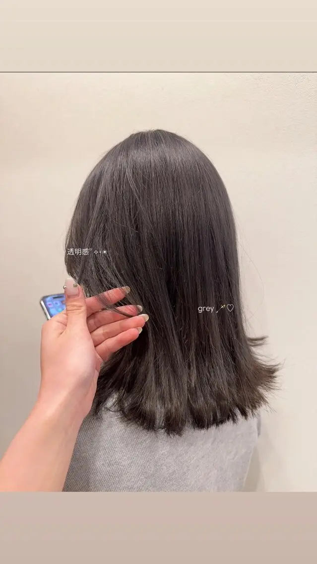 カラー 透明感カラー bisou kumiのヘアスタイル