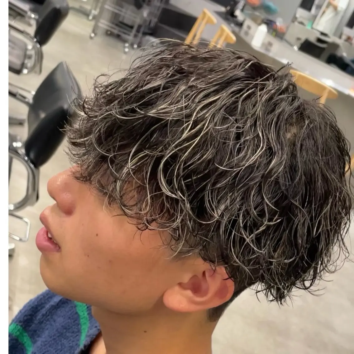 ミディアム カラー ヘアアレンジ メンズ fifth 石川 凪のヘアスタイル