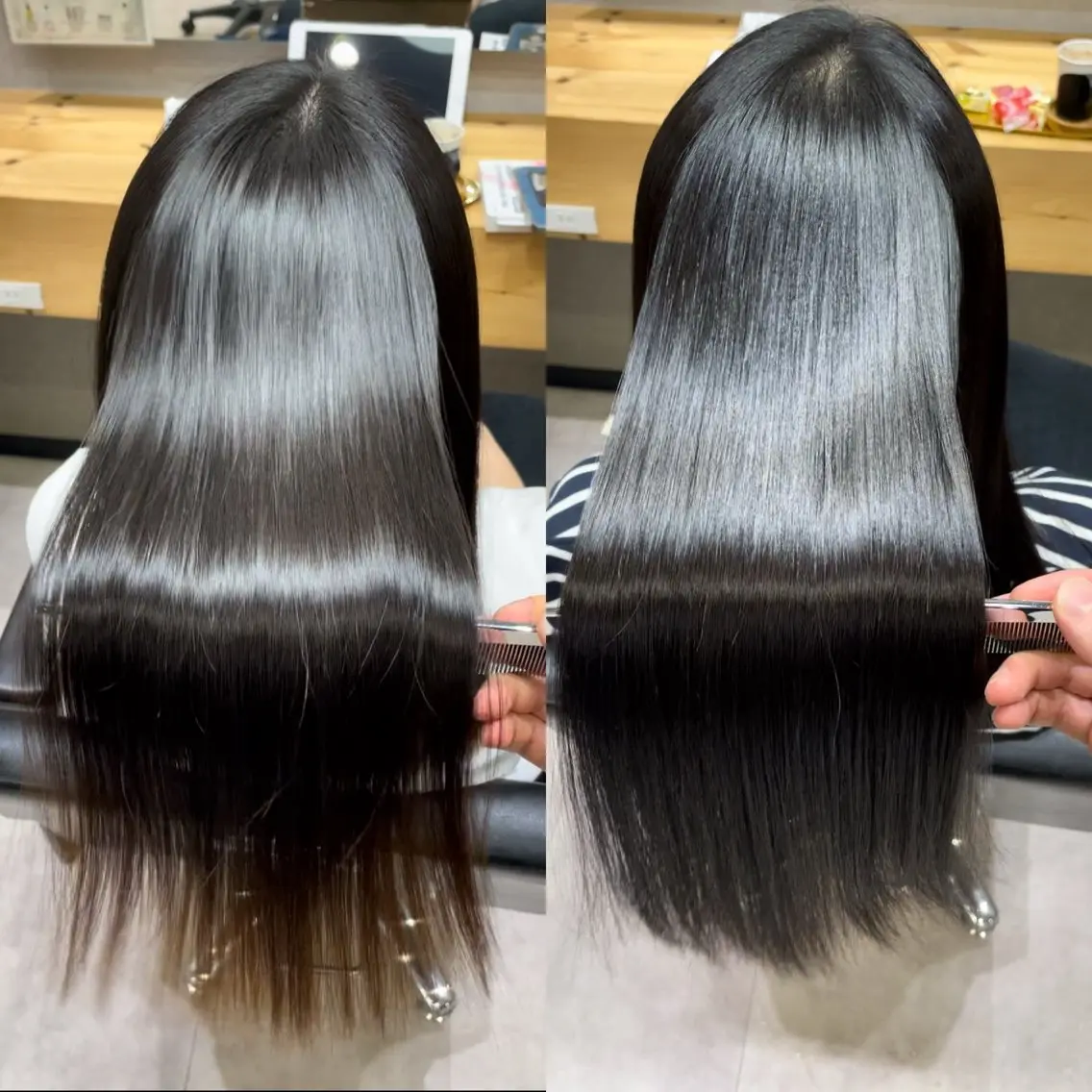 セミロング 髪質改善 縮毛矯正 RYOのヘアスタイル