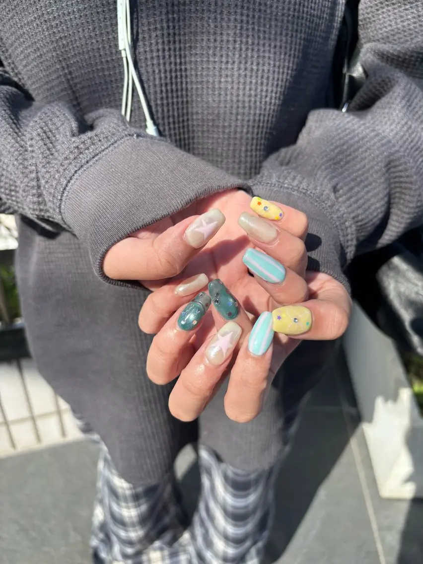 ネイル ニコネイルスクール Arisa✩.*˚のネイルデザイン