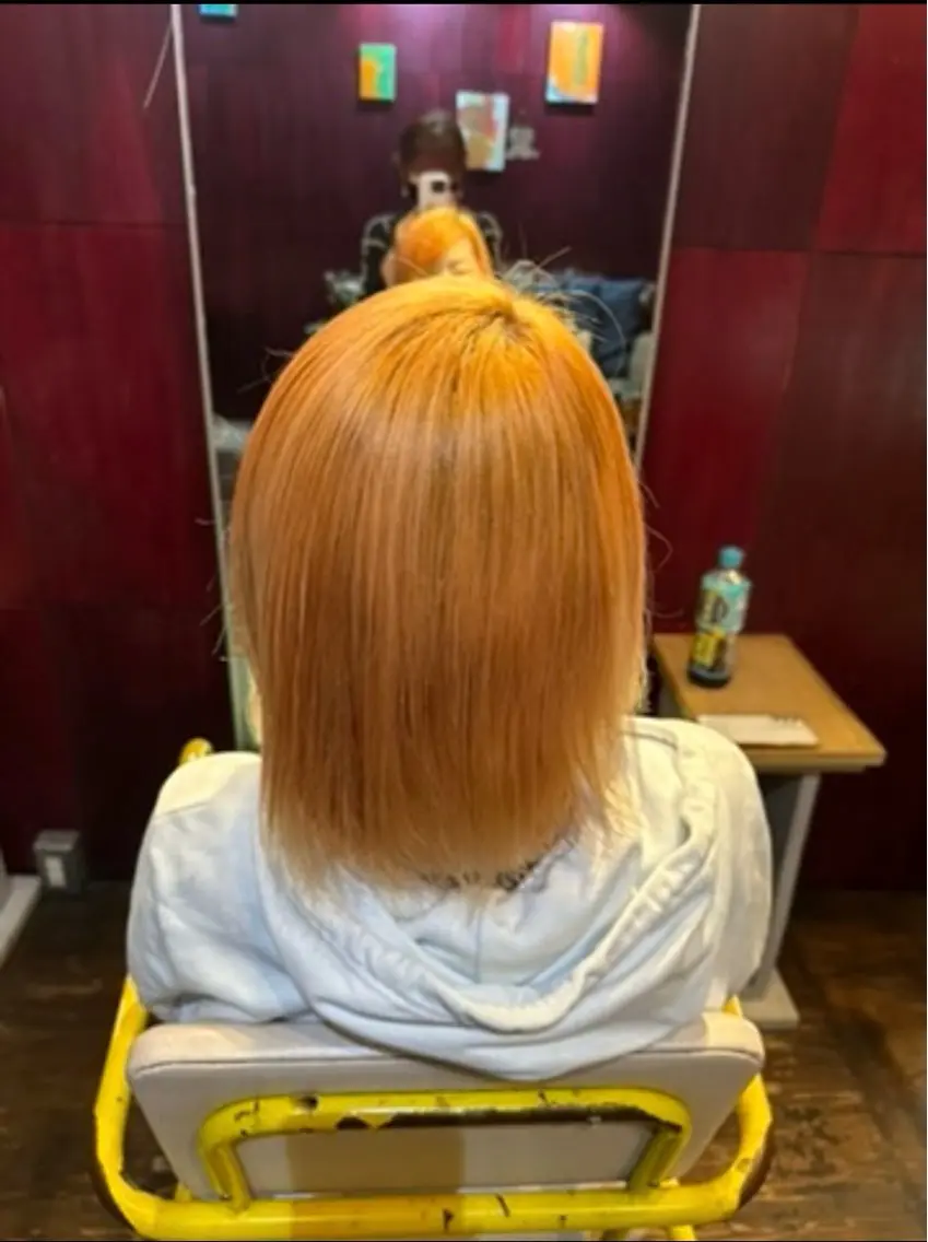 ミディアム カラー カット ヘアカラー トリートメント 吉祥寺 lau ラーウ 艶髪のヘアスタイル