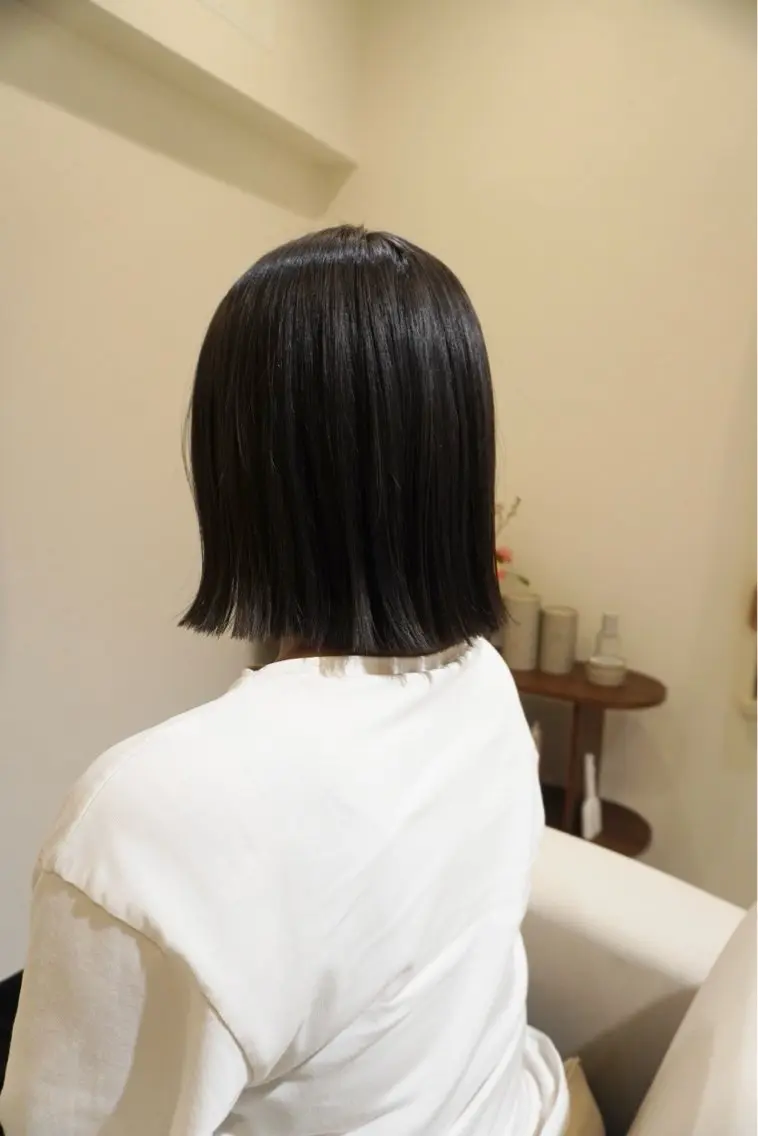 ミディアム 縮毛矯正 トリートメント 縮毛矯正モデル募集 Liore'のヘアスタイル