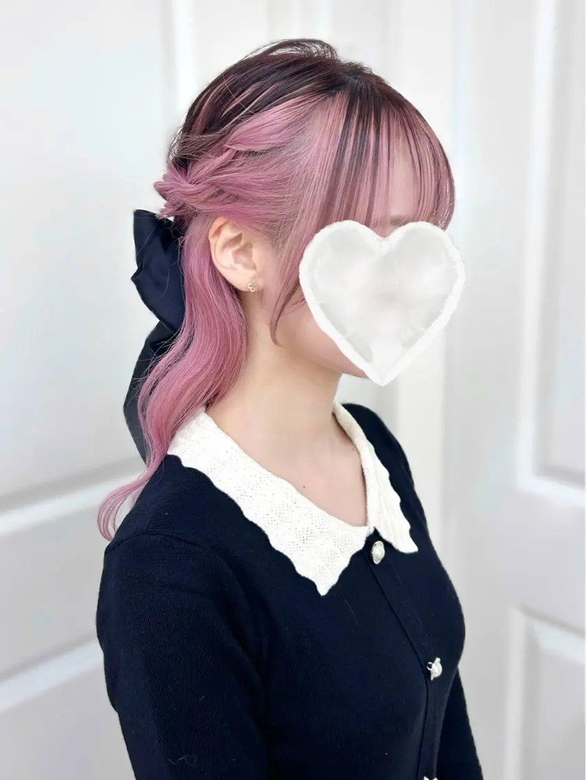 ミディアム ヘアアレンジ ヘアセット 原宿/レイヤー/小顔 カット/Miu🎀のヘアスタイル
