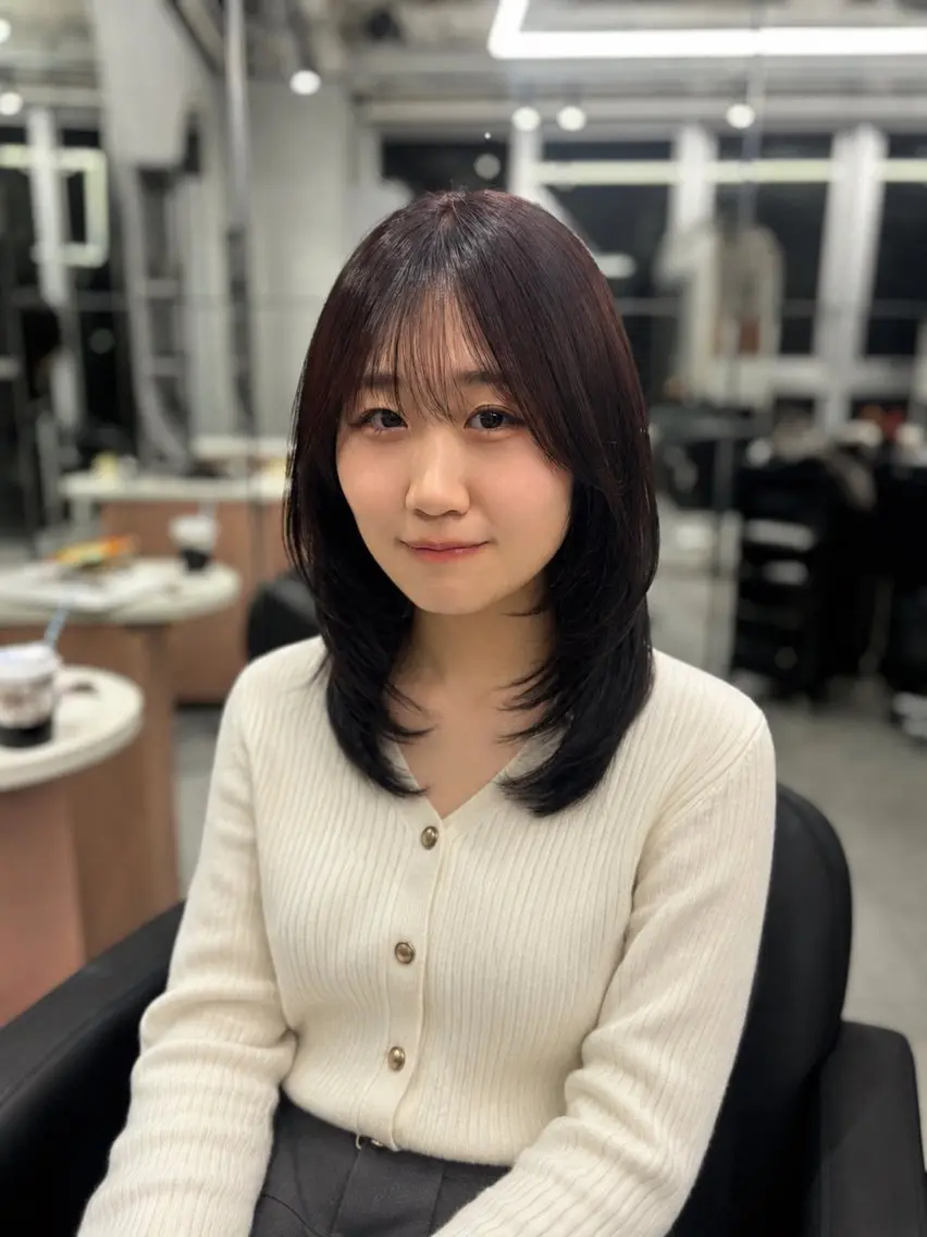 ミディアム カラー カット ヘアカラー トリートメント THE ECT 🌸濱吉優希🌸のヘアスタイル