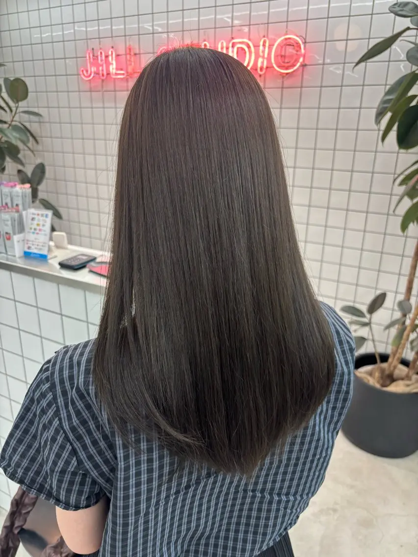 セミロング カラー ヘアアレンジ ヘアカラー トリートメント 夕羽夢🍓矢場/ JILLSTUDIOのヘアスタイル