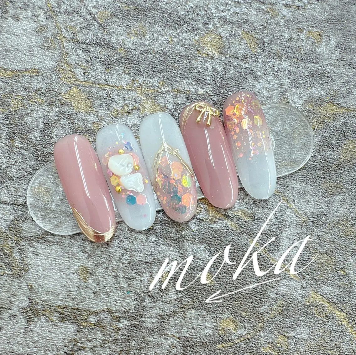 ネイル ハンドネイル ハンドケア 胡蝶蘭レディースサロ ンNailMOKAのネイルデザイン
