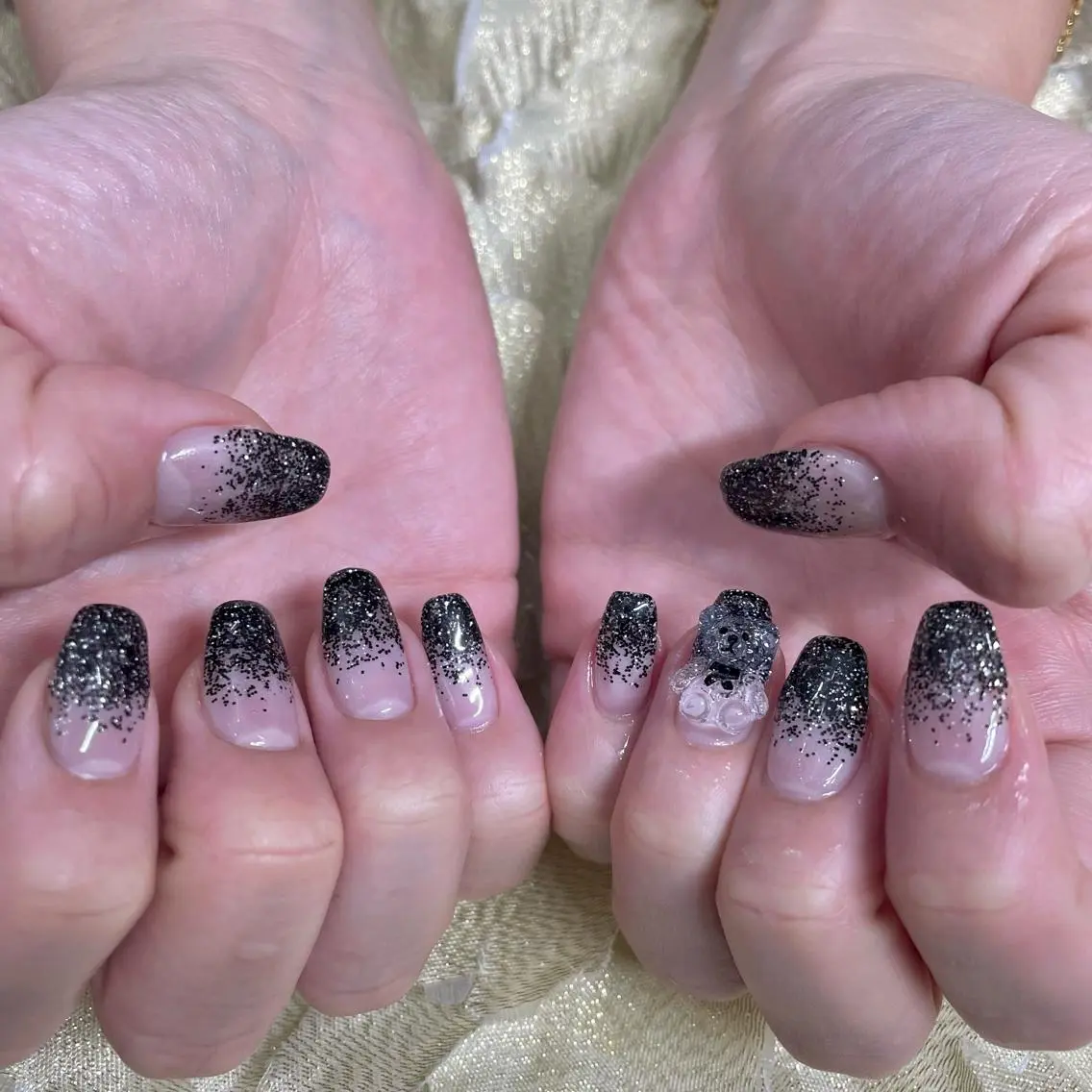 ネイル ラメ(グリッター) ラメグラデーション ワンカラーネイル J terrace Nailのネイルデザイン